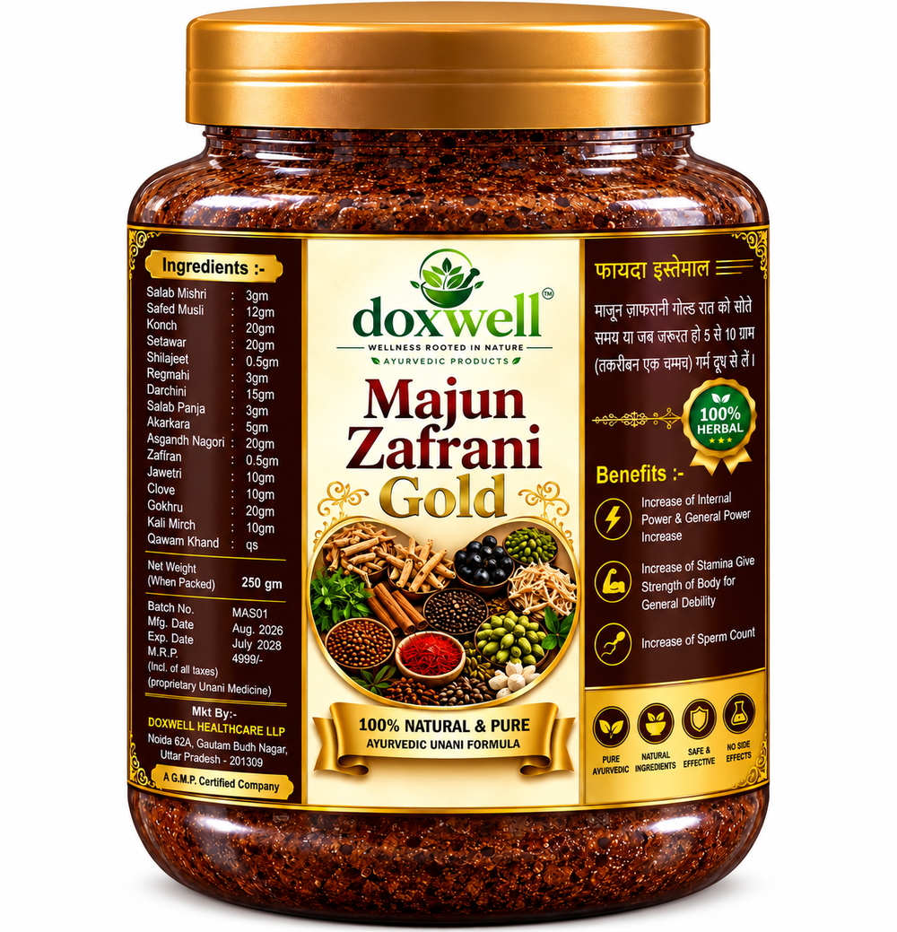 Majun Zafrani Gold – Herbal Ayurvedic Unani Formula | 250g