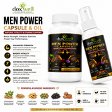 ShifaHerbalcare Men Power Combo – 60 Capsules + 30 ml Men Power Oil